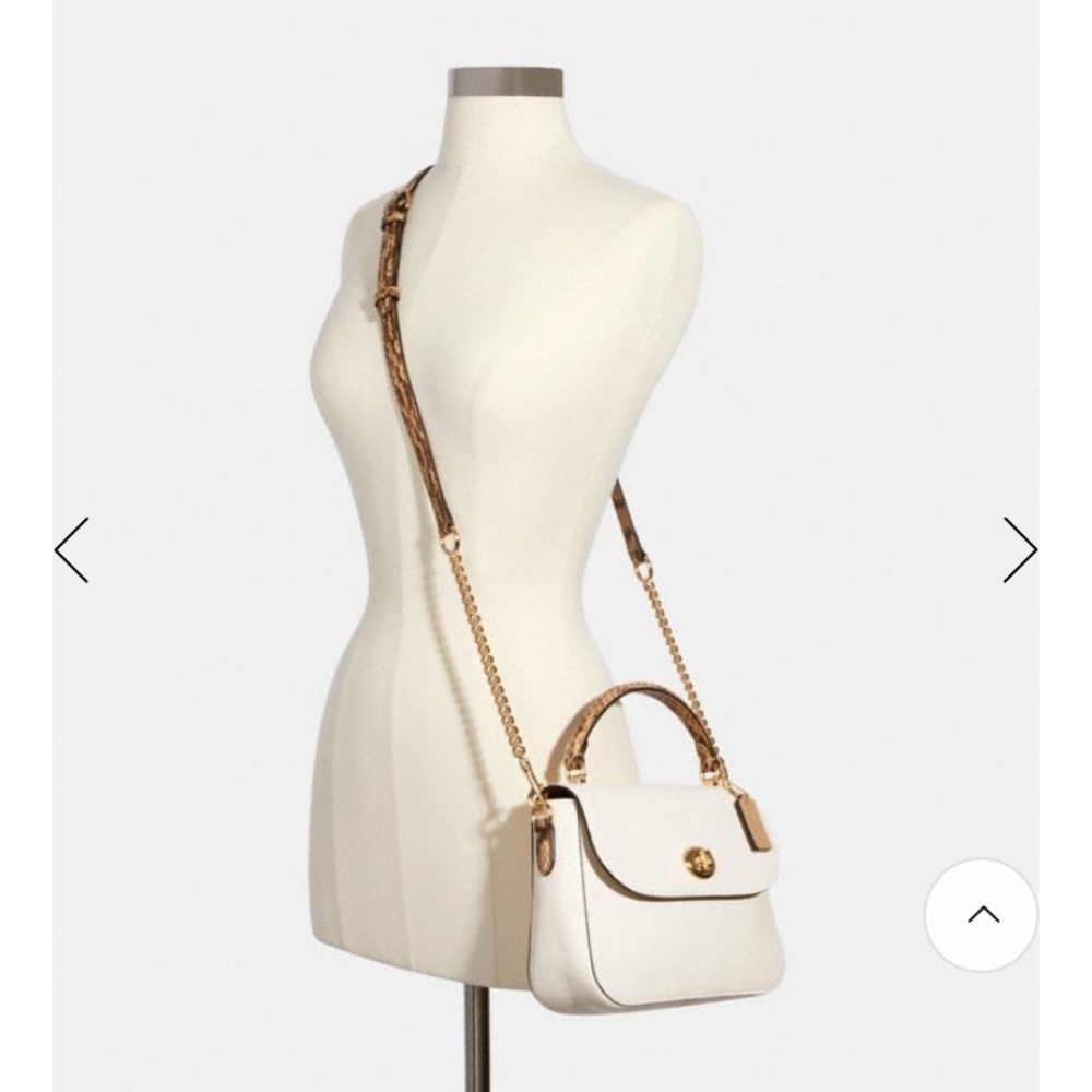 Coach Marlin Satchel / Crossbody - snake print